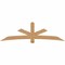 Ekena Millwork Alberta Smooth Timber Gable Bracket, Western Red Cedar, 96"W x 28"H x 1 1/2"D x 5 1/2"F, 7/12 Pitch GBW096X28X0206ALB00SWR - alternate 1